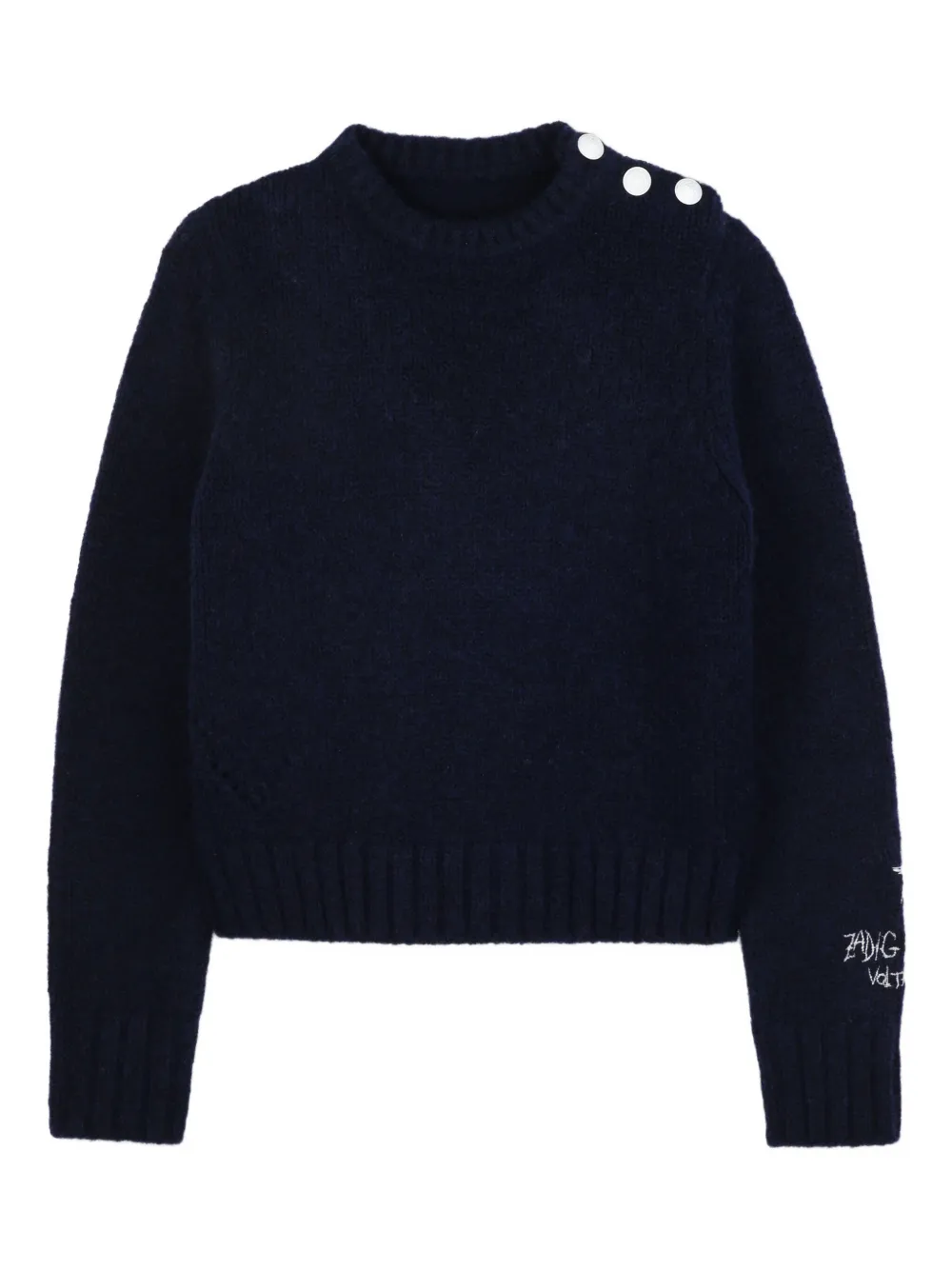 

Свитер с декоративными пуговицами Zadig & Voltaire Kids, синий