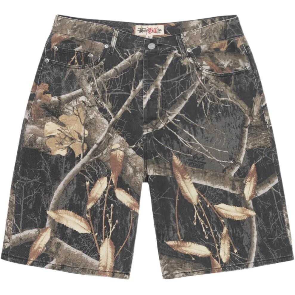 

Летняя коллекция 2024 года Джинсовые шорты унисекс камуфляж Stussy, цвет Camouflage