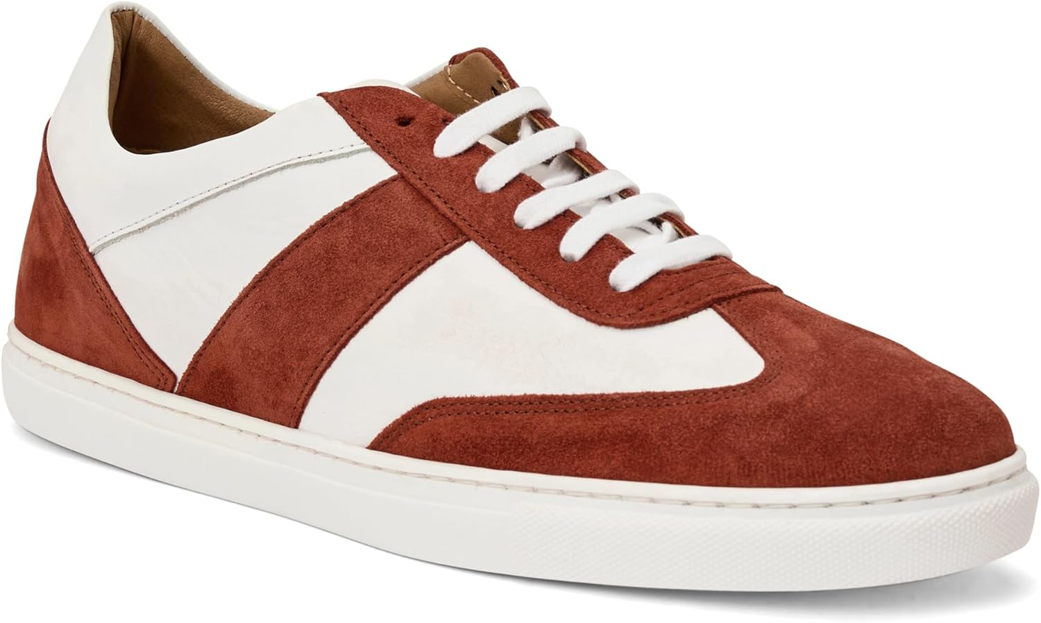 

Мужские кроссовки M by Bruno Magli Benito из мягкой итальянской замши с шнуровкой, модная современная обувь, красный