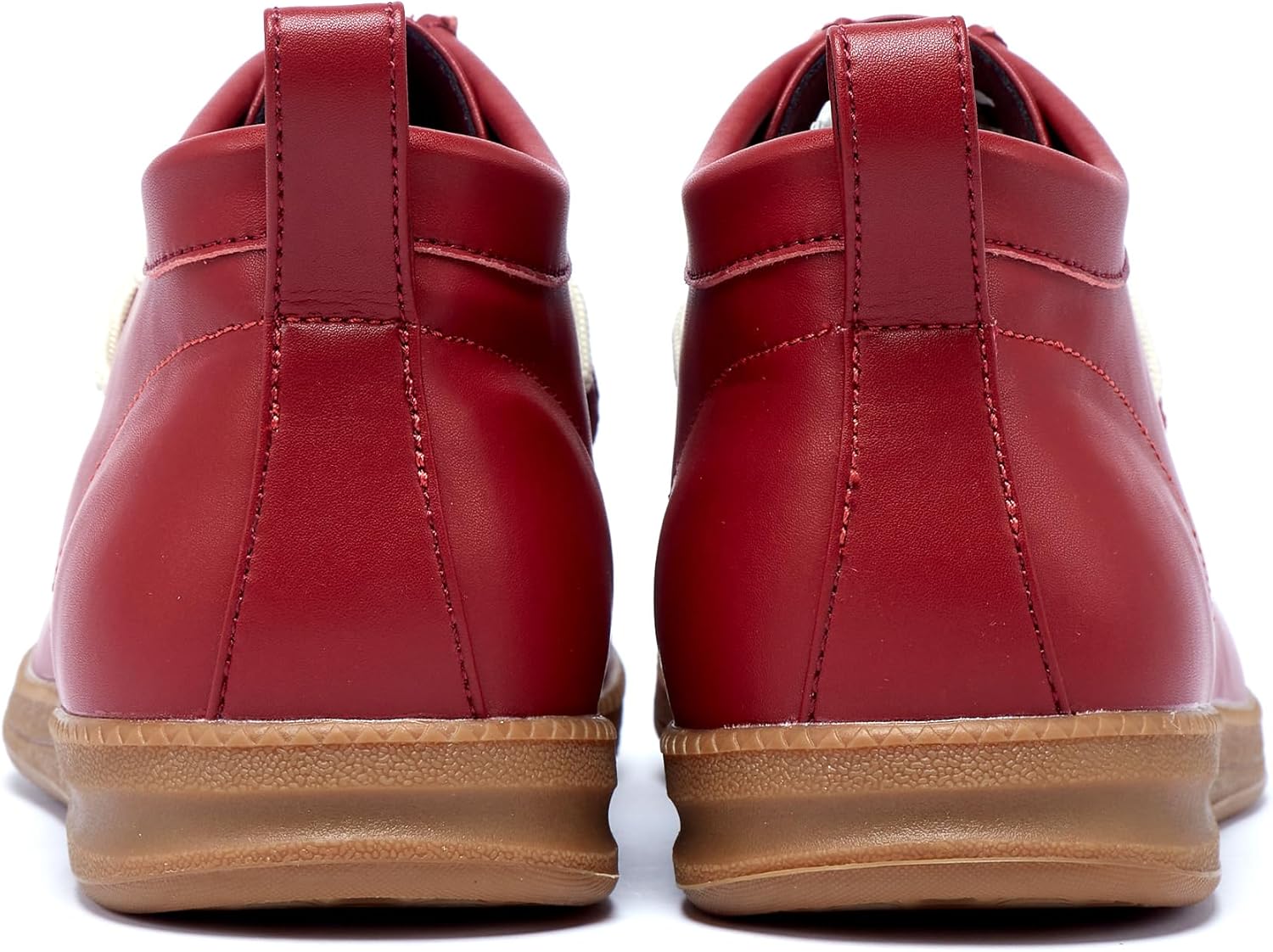 Мужские и женские ботинки Чакка с шнуровкой, низкие, удобные, повседневные для ходьбы, с поддержкой свода стопы, оксфордские, противоскользящие, износостойкие, для походов на улице Peileg, красный — фото 3