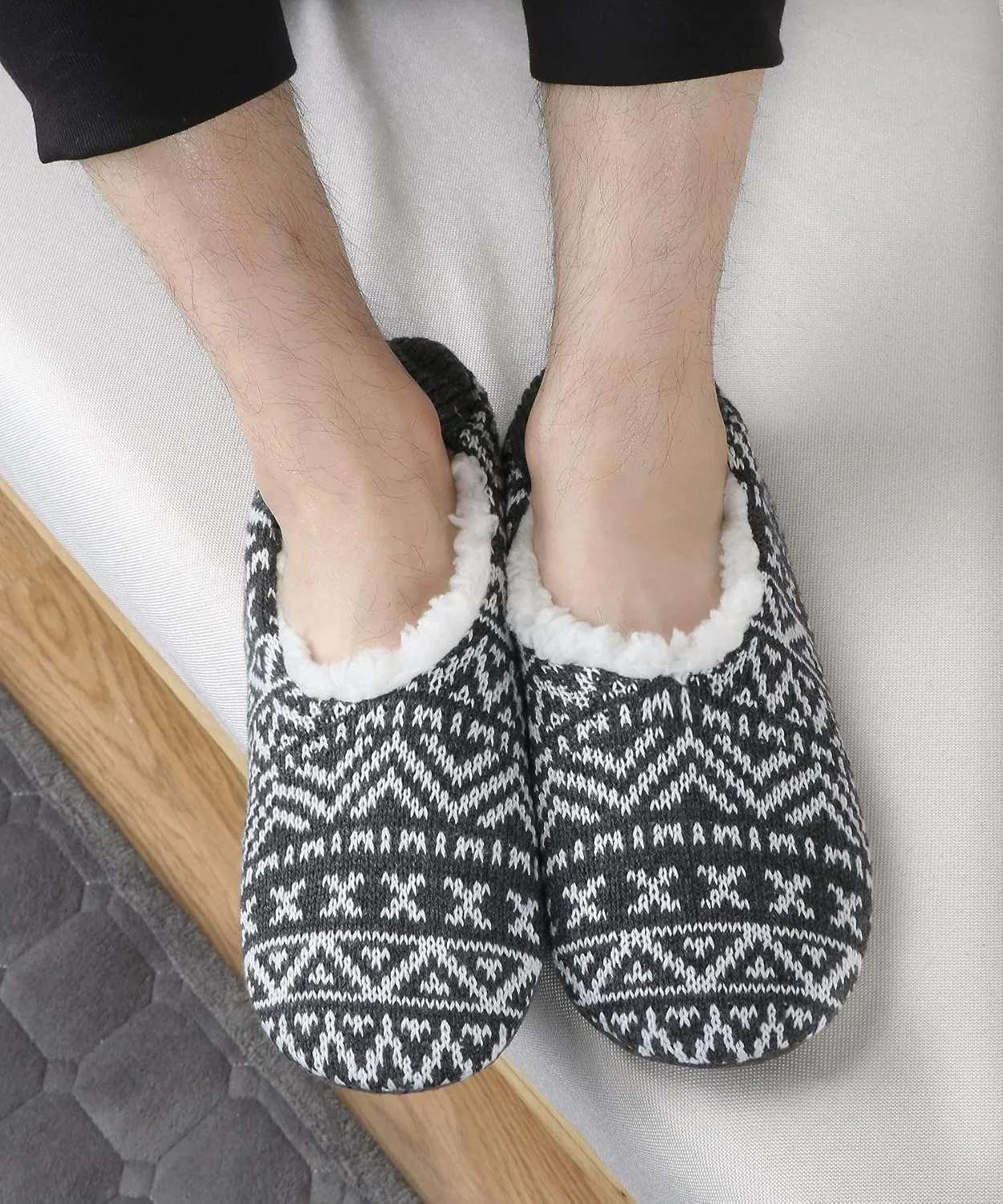 Тапочки с мягкой подошвой, Mens, Серый VAGUKU — фото 2