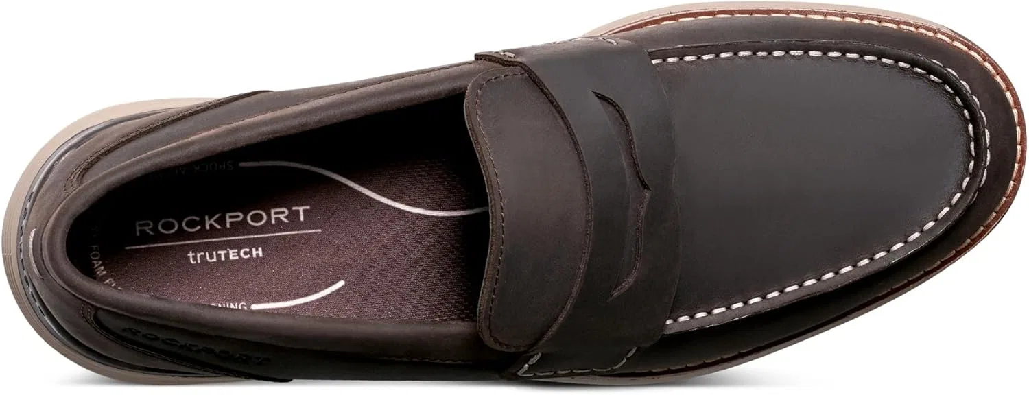 Мужские лоферы Rockport Liam Penny, темно-коричневый — фото 3