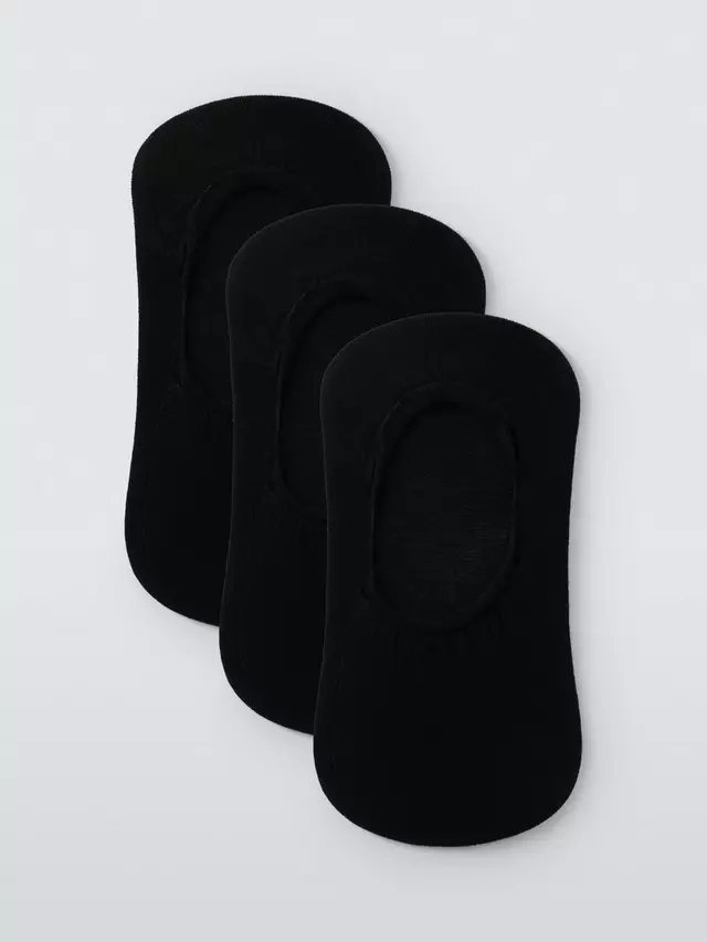 

Носки John Lewis Invisible Trainer Liner 3 шт, черный