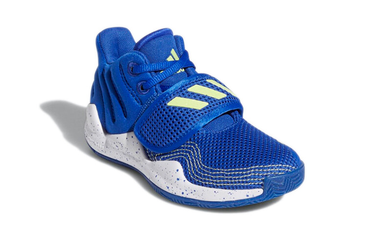Баскетбольные кроссовки Deep Threat Prime Kids PS Low-top Белый/Королевский синий/Зеленый папоротник Adidas — фото 3