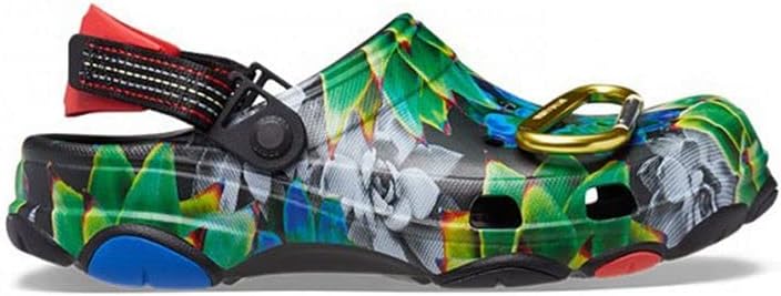 

Детские кроксы Crocs Classic с блестками, черный