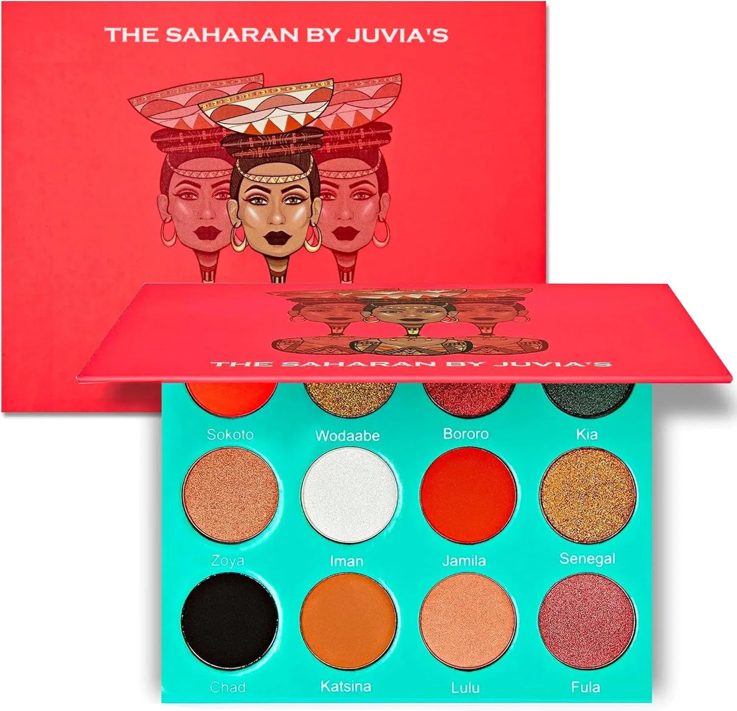 Палетка теней Saharan Palette Juvia's Place, 1 шт, пудровая