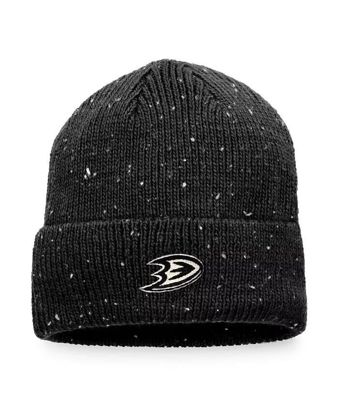 

Мужская черная вязаная шапка Anaheim Ducks Authentic Pro Rink Pinnacle с манжетами Fanatics