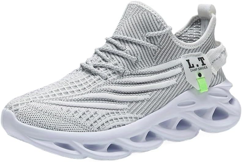 

Мужские вязаные дышащие кроссовки HoaloX на шнуровке, легкие и удобные, для весны и лета, черный