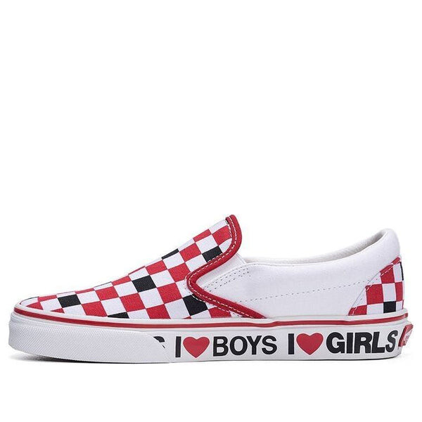 

Кроссовки slip-on i heart 'white red' Vans, белый