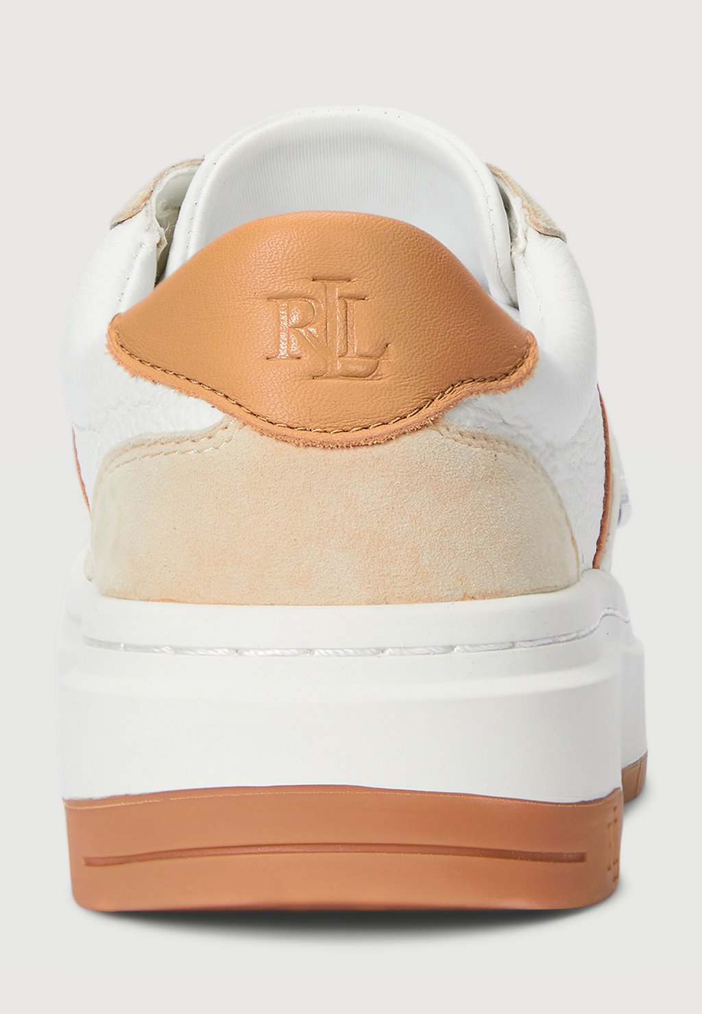 Кроссовки HARLIE COLOR-BLOCKED LEATHER SNEAKER Lauren Ralph Lauren, белый — фото 3