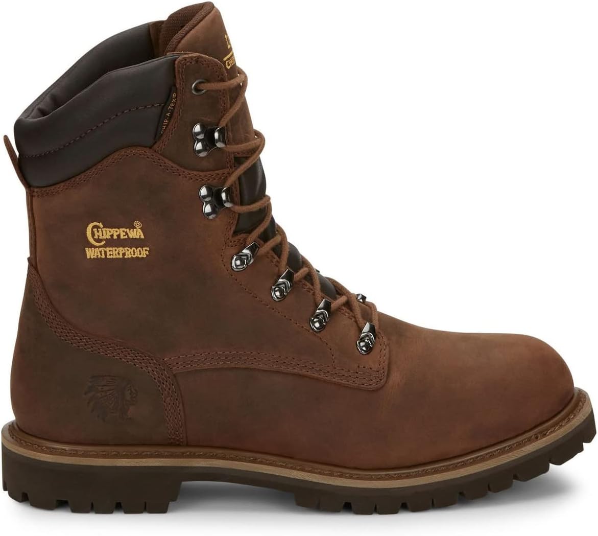Мужские прочные водонепроницаемые утепленные ботинки Chippewa Heavy Duty Tough Bark — фото 2