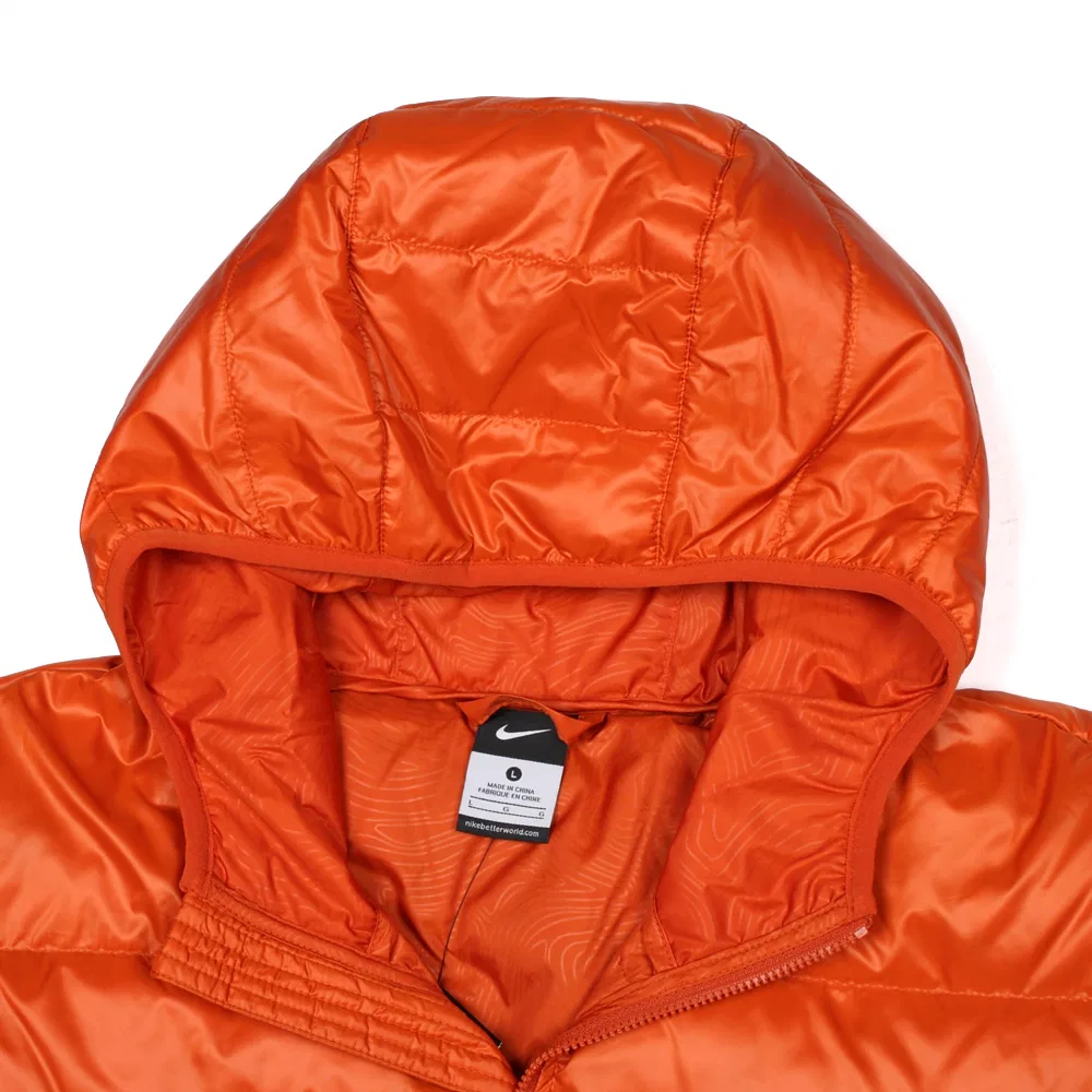 Куртка пуховая мужская оранжевая с капюшоном Moderate Nike, Orange — фото 4