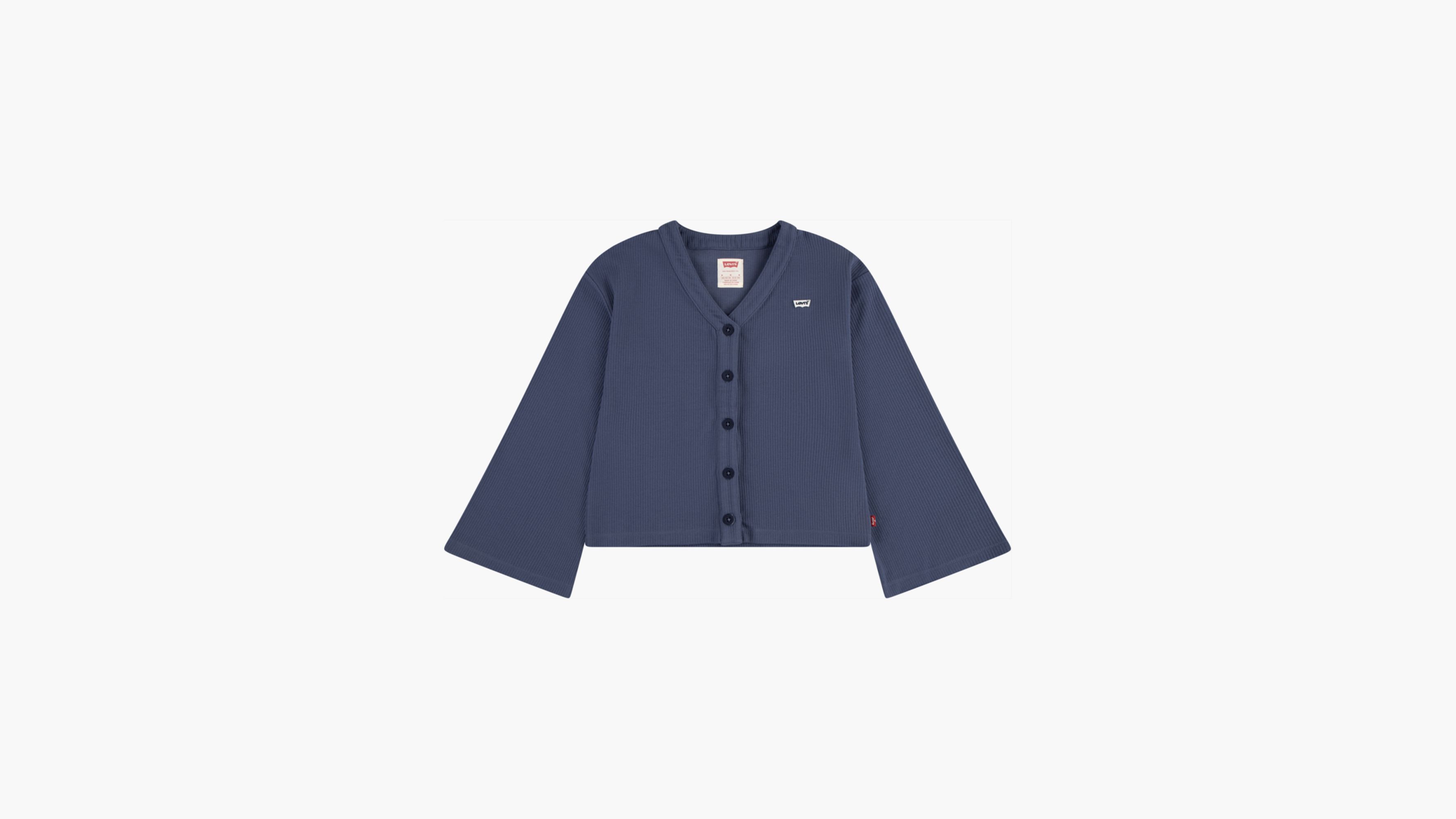 

Вязаный кардиган для девочек 7-16 лет Levi's, цвет Vintage Indigo