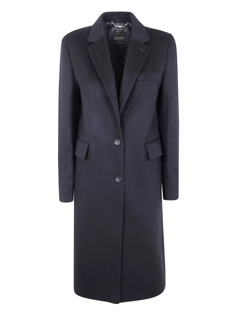 

Пальто с зазубренными лацканами Seventy, черный