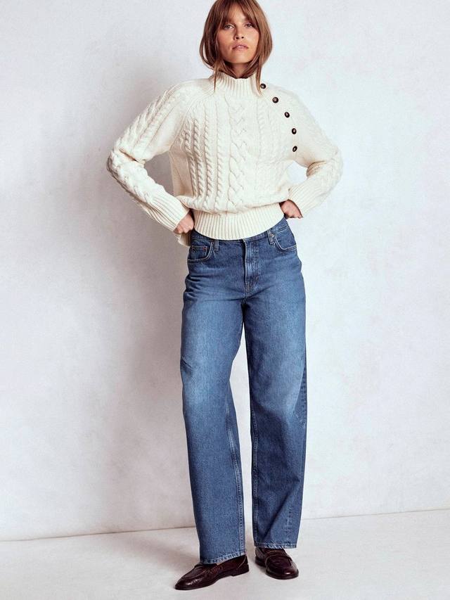 

Джинсы деним прямого кроя средней посадки Boden