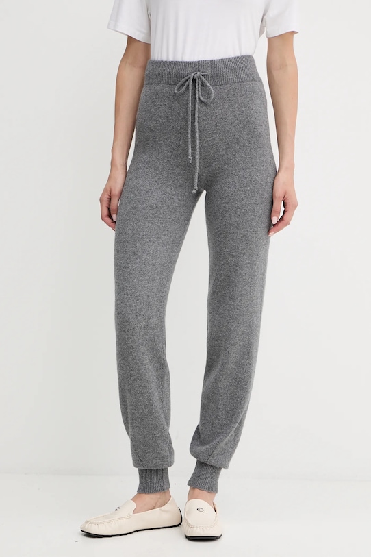 

Шерстяные спортивные штаны Twinset, серый