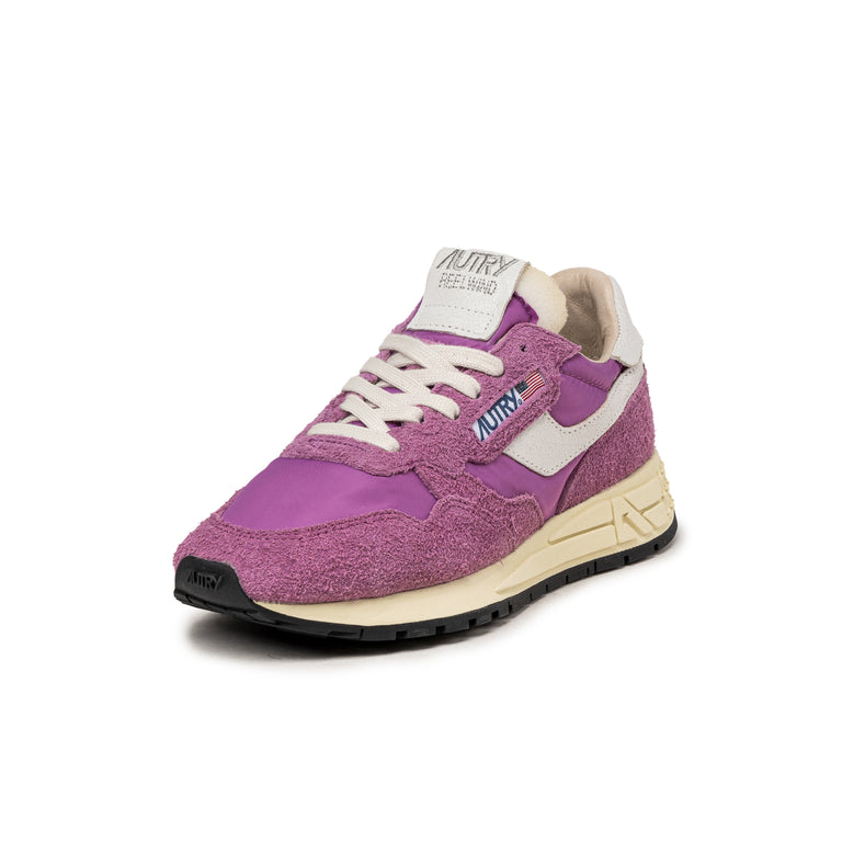Кроссовки reelwind low w *nylon / hairy suede / cracked leather* Autry, белый — фото 2
