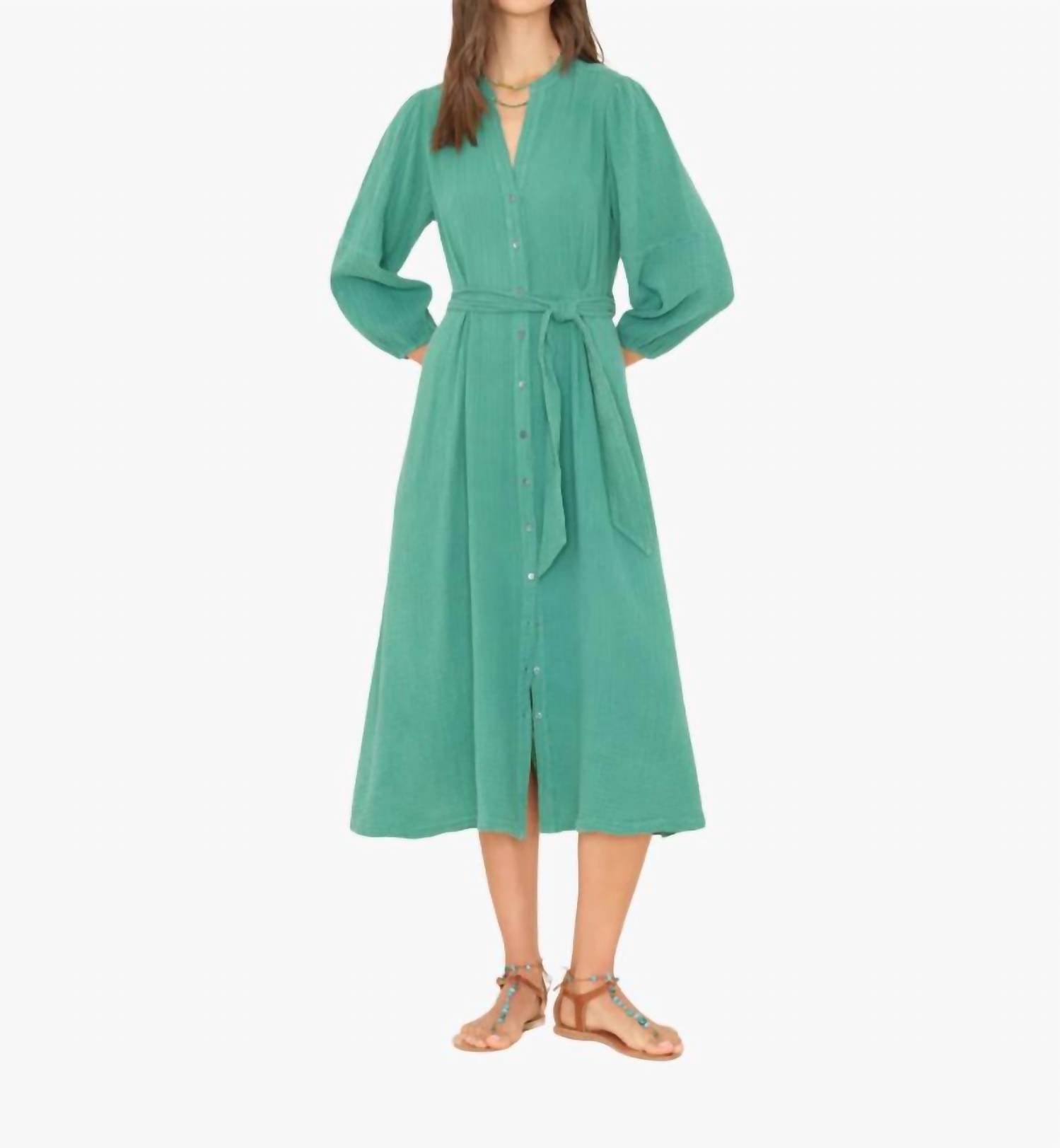 

Селен Платье в бутылочно-зеленом XIRENA