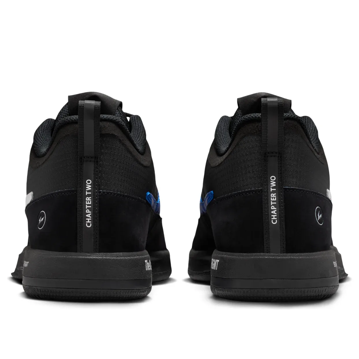 Кроссовки Nike x Fragment Book 2 EP 'Black White Blue' — фото 3