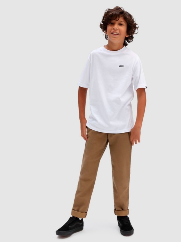 Футболка Vans Left Chest Kids T-Shirt, white — фото 3