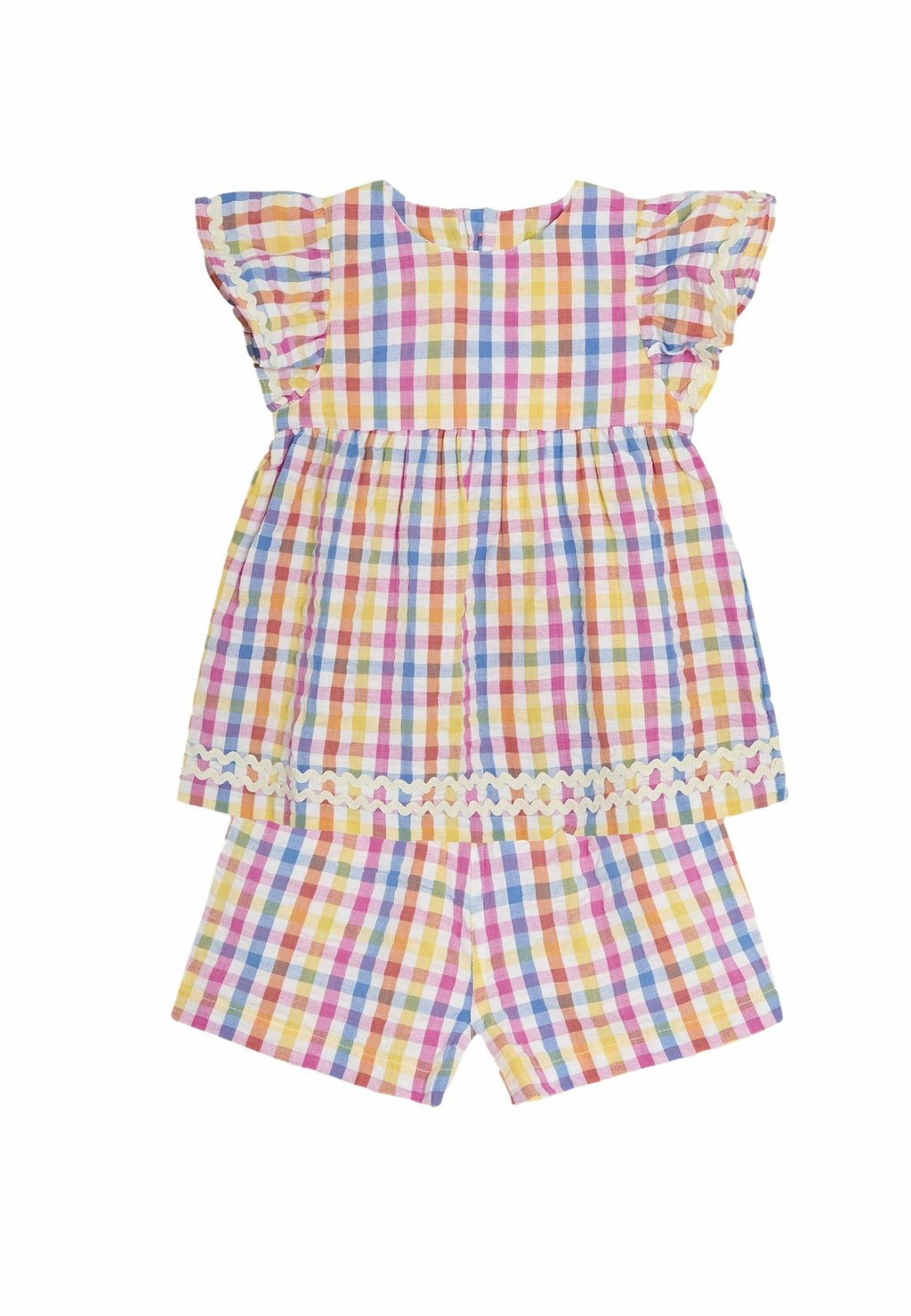 

Блуза REGULAR FIT -GINGHAM SLEEVE SET JoJo Maman Bébé, красный