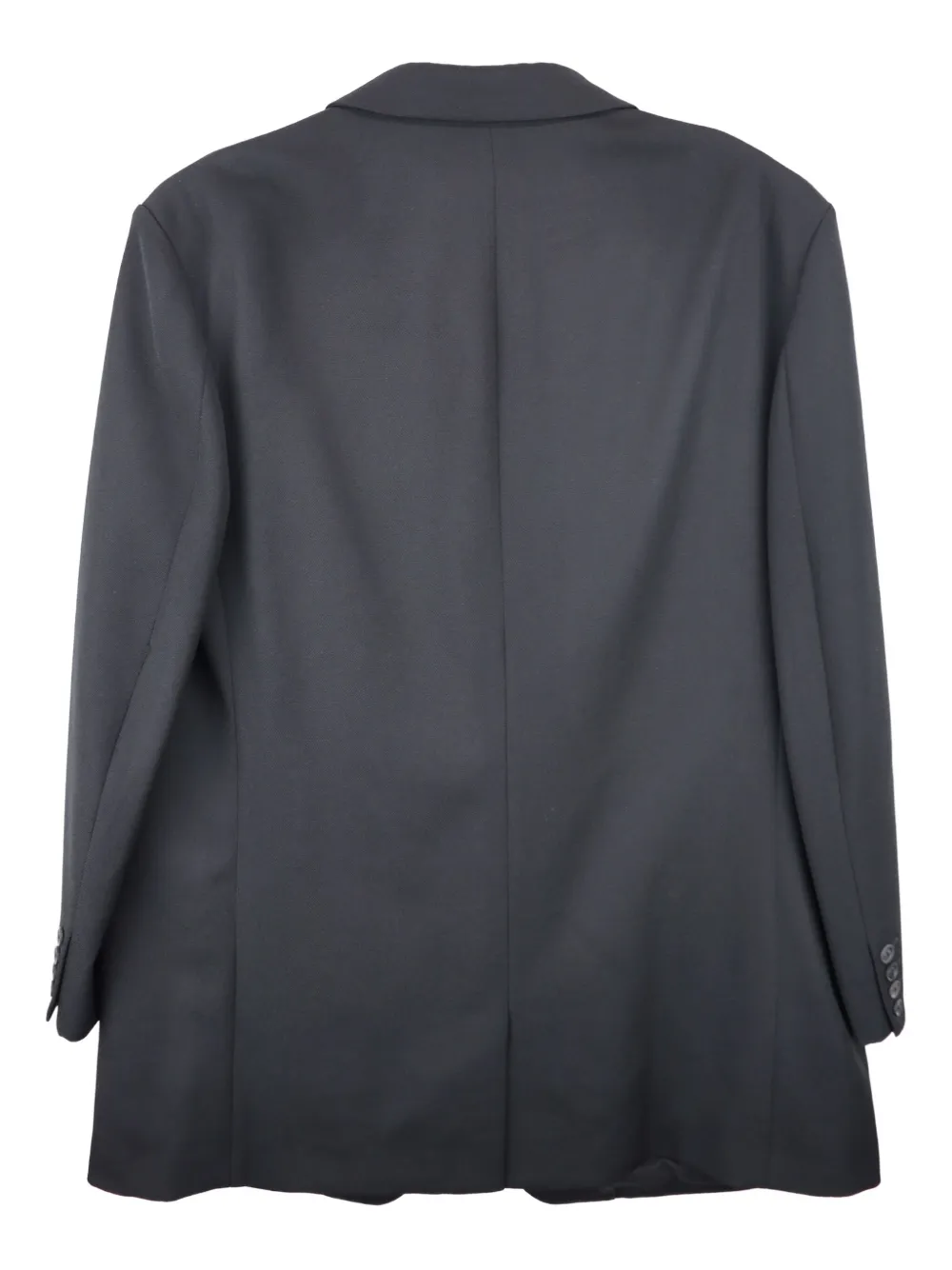 Однобортный пиджак из шерсти на трех пуговицах Yohji Yamamoto, черный — фото 2