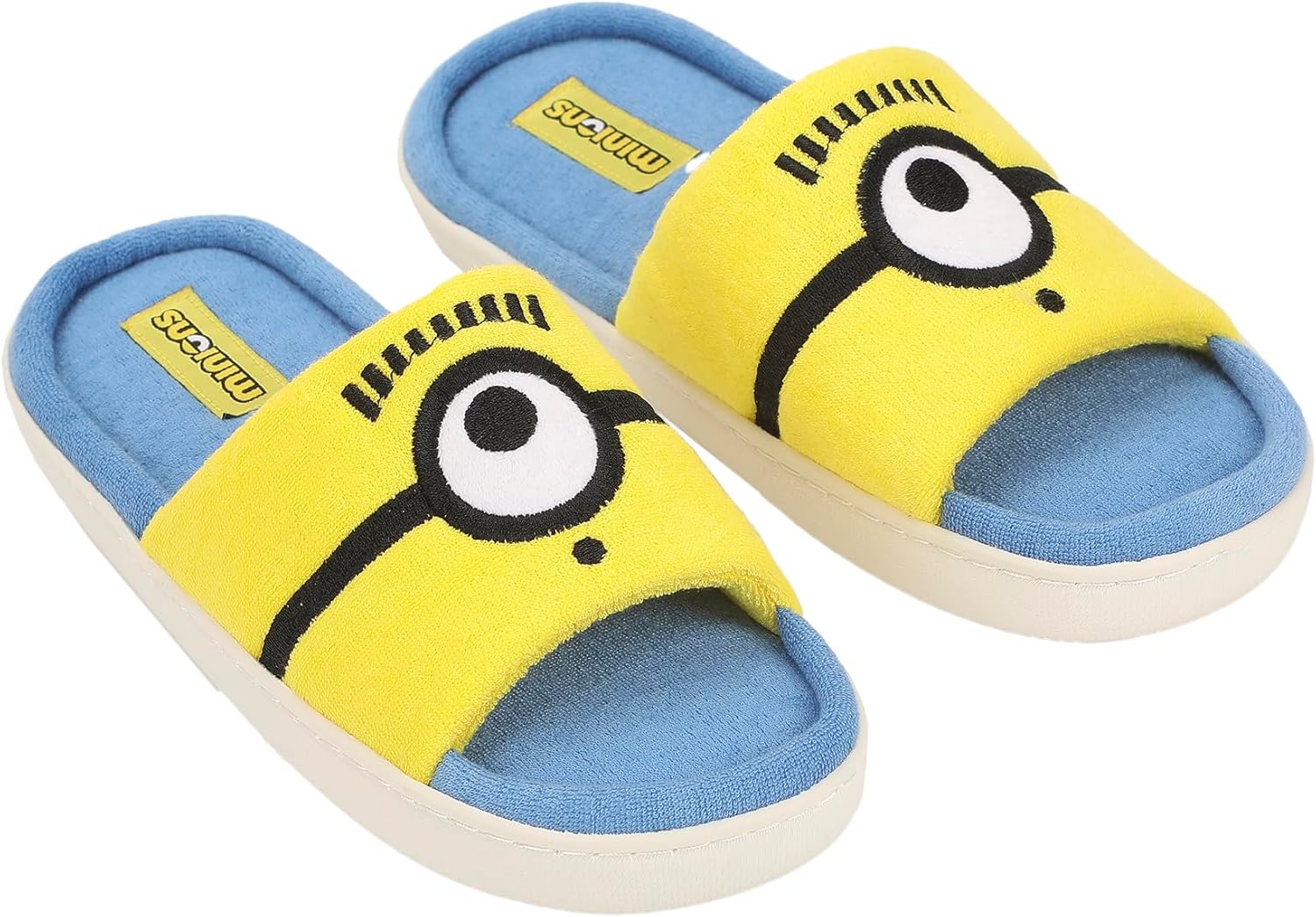 Мужские шлепанцы Bioworld Minions с большим лицом Карла и открытым носком, Minions Big Face Carl — фото 3