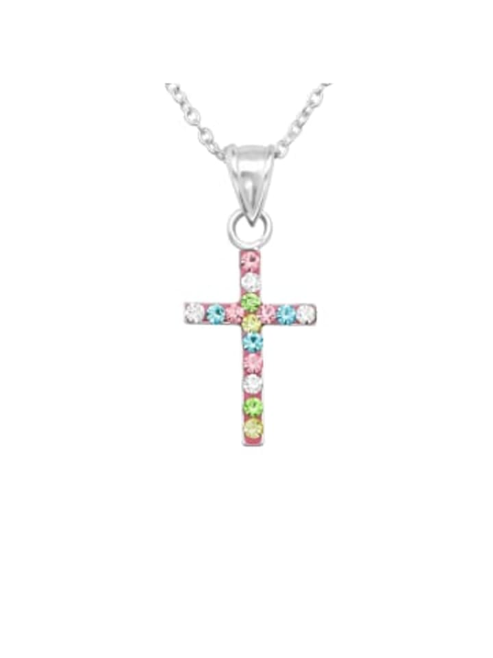 

Alexander York Колье с подвеской в виде креста из серебра 925 пробы, комплект из двух частей из серебра