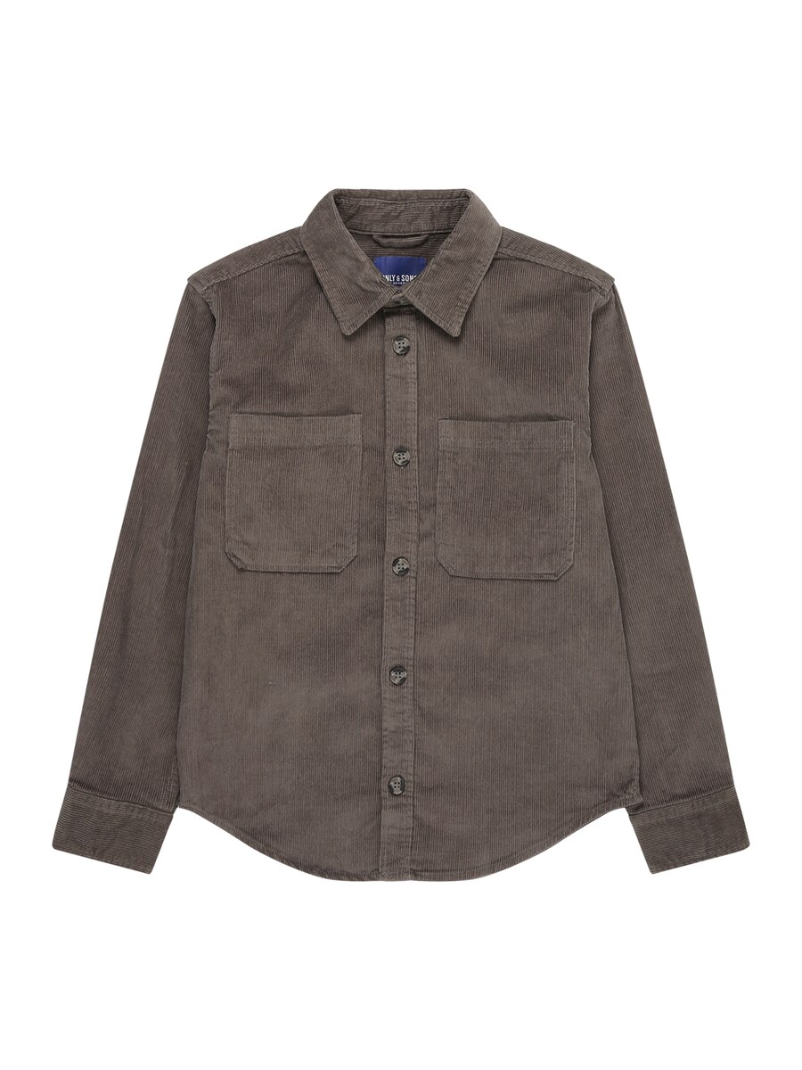 

Рубашка на пуговицах классического кроя Only & Sons Junior OSJALP, серый