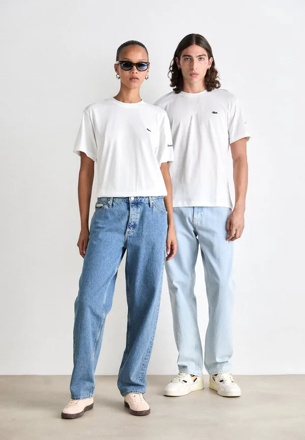 Комплект из 3 базовых футболок унисекс Lacoste, Black/White/Navy Blue