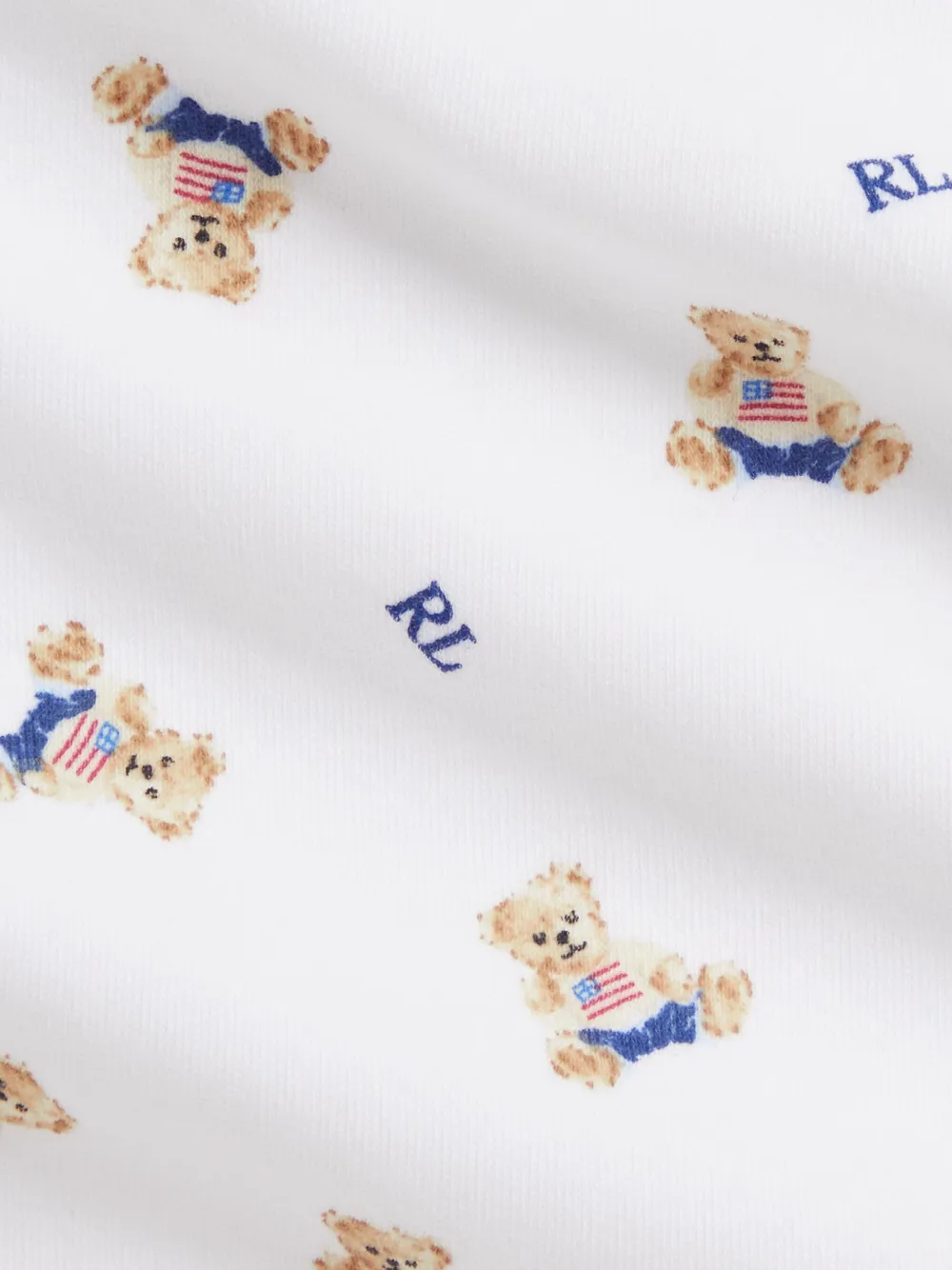 Комплект для новорожденного с принтом Bear POLO RALPH LAUREN KIDS, белый — фото 2
