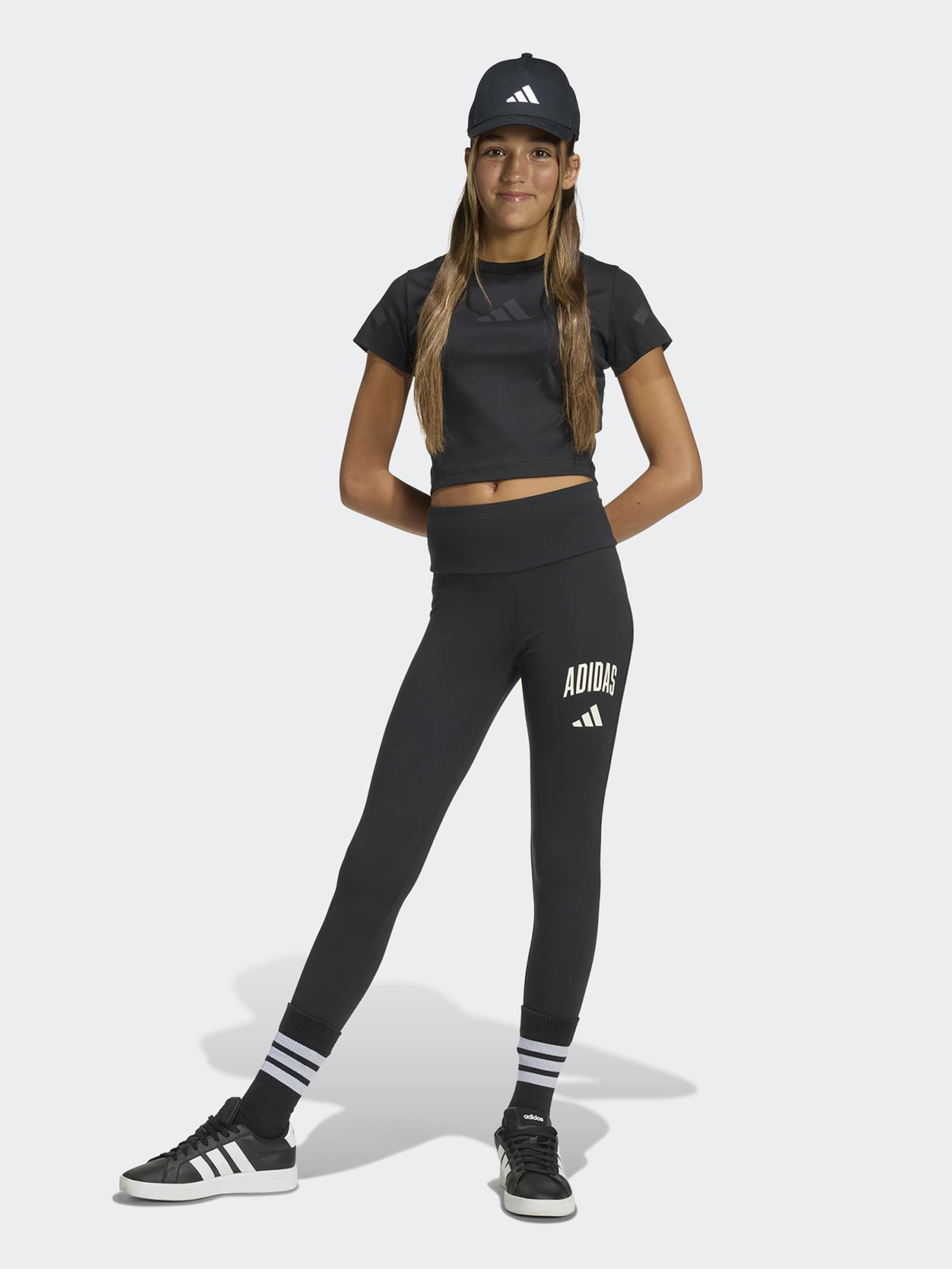 Adidas Sportswear Скинни для тренировок в черном цвете — фото 2