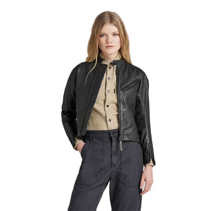 

Куртка G-Star Moto Mix Leather, черный