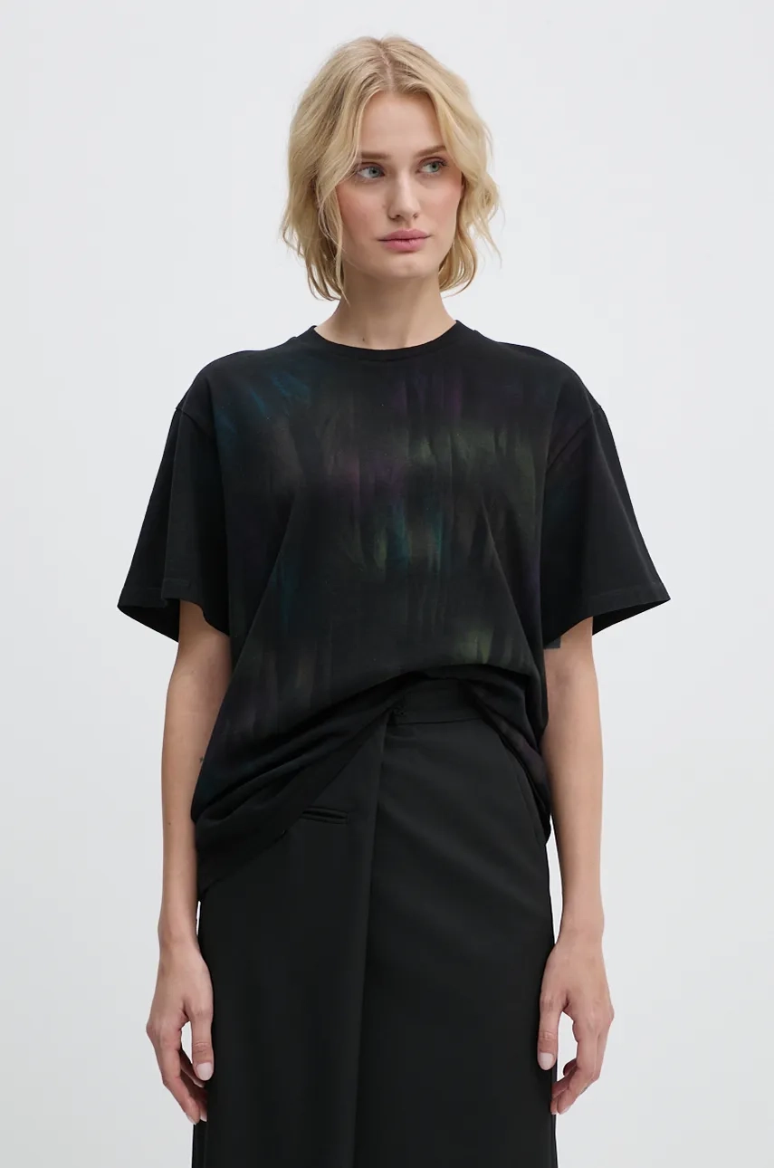 

Хлопковая футболка MM6 Maison Margiela, черный