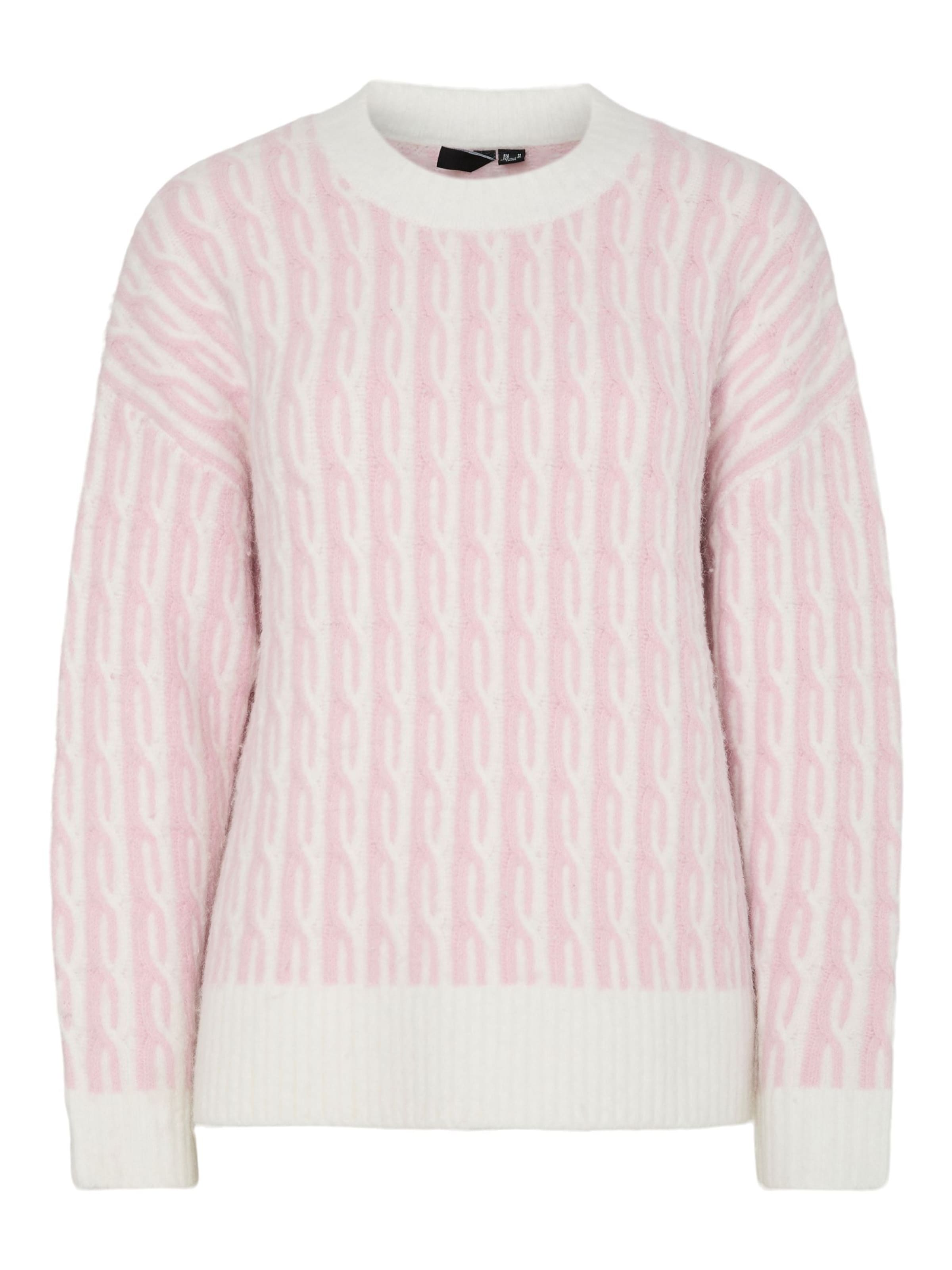 

PIECES Свитер 'PCRIGMOR' из шерсти белый