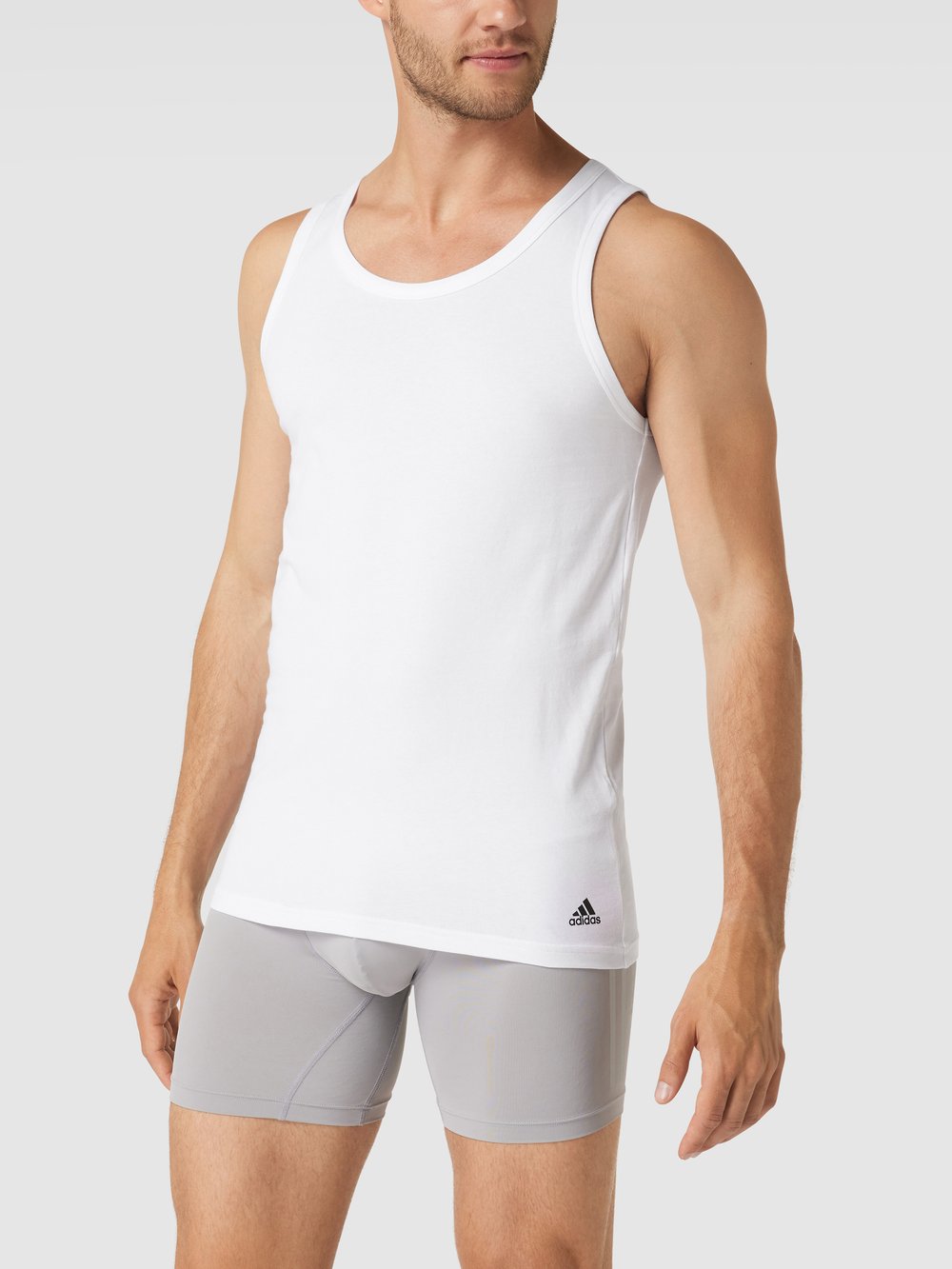 

Майка с этикеткой в ​​упаковке 2 шт ADIDAS SPORTSWEAR, белый