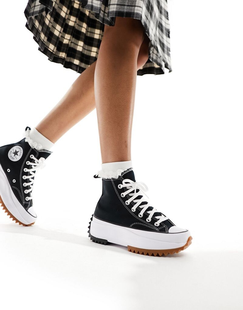 Черные кроссовки Converse Run Star Hike Hi - ЧЕРНЫЕ