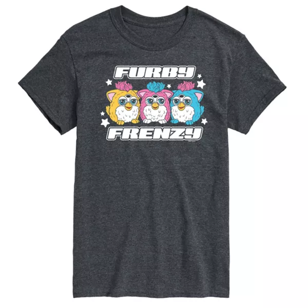 

Мужская футболка с принтом Furby Frenzy от Hasbro, серый