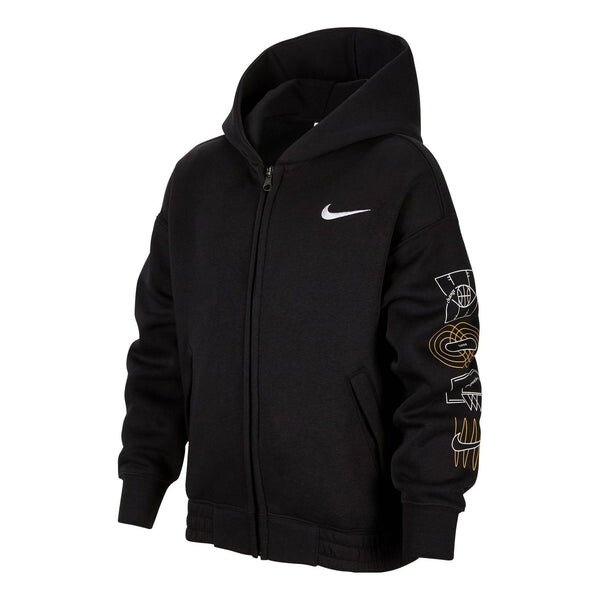 

Куртка hooded jacket 'black' Nike, черный