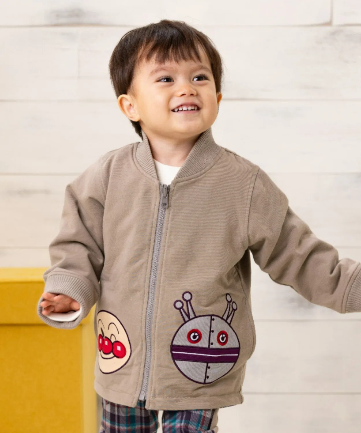 Куртка двусторонняя Anpanman Kids Collection, хлопок, бежевый