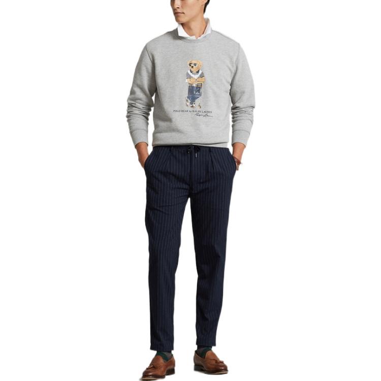 Свитер мужской серый Polo Ralph Lauren — фото 4