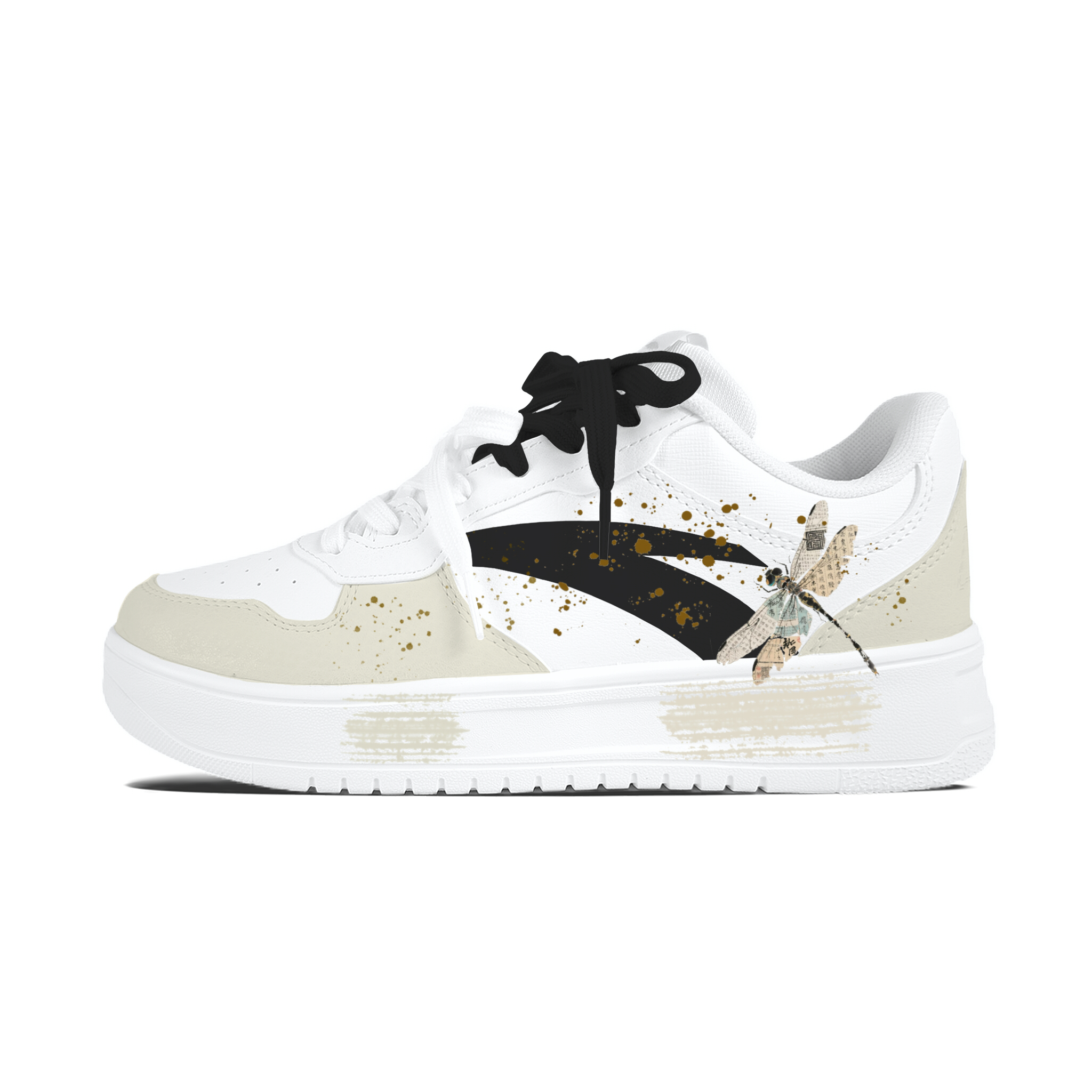 

расслабленные нескользящие устойчивые к истиранию низкие кроссовки для скейтбординга unisex ANTA, желтый