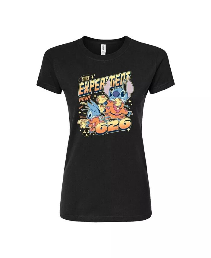 

Hybrid Apparel Trendy Juniors Футболка с рисунком Lilo and Stitch 626 GOOD VIBES LLC, черный
