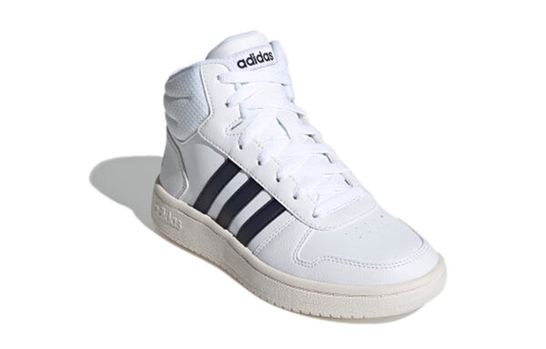 Кроссовки hoops 2.0 mid j Adidas, белый — фото 3