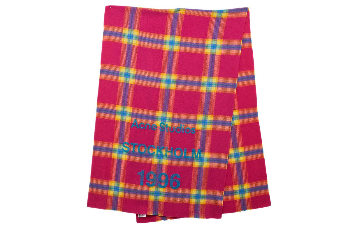 

Шарф вязаный унисекс Acne Studios, фуксия