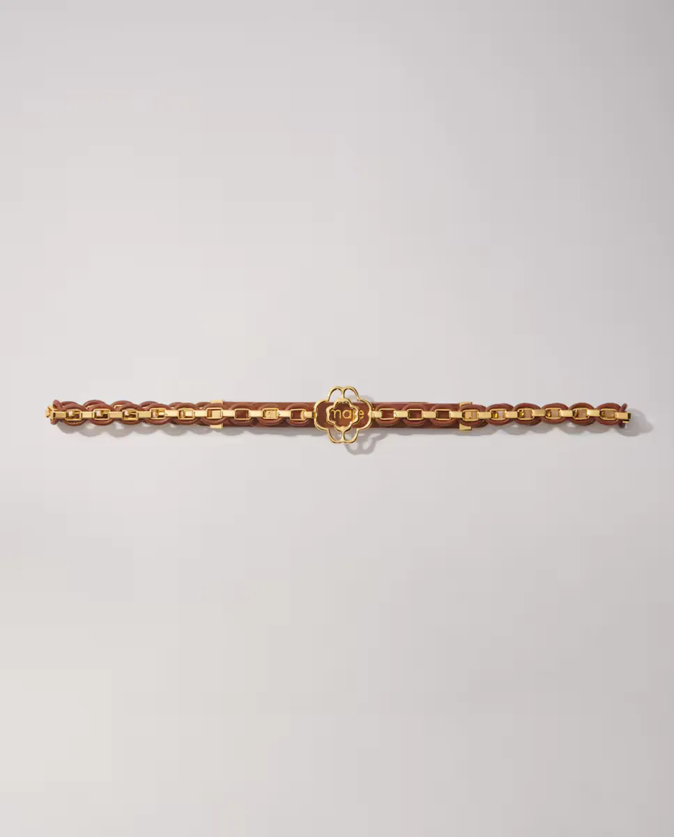 

Кожаный ремень и звенья Maje, цвет Camel