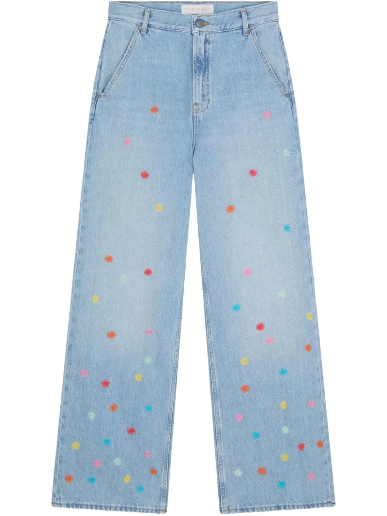 

Джинсы Mira Mikati с цветочной вышивкой, синий