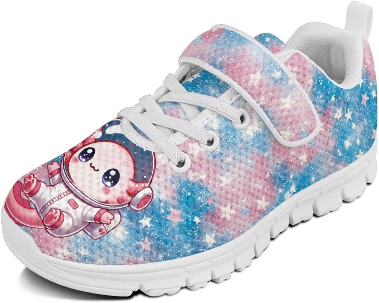 

Беговые кроссовки для мальчиков и девочек, слипоны, теннисные кроссовки для детей Cugasmaru, Axolotl Spaceman