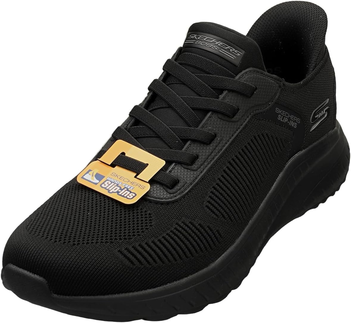 Мужские слипоны Skechers Hands Free Slip-ins Squad Chaos - Solid Step, черный