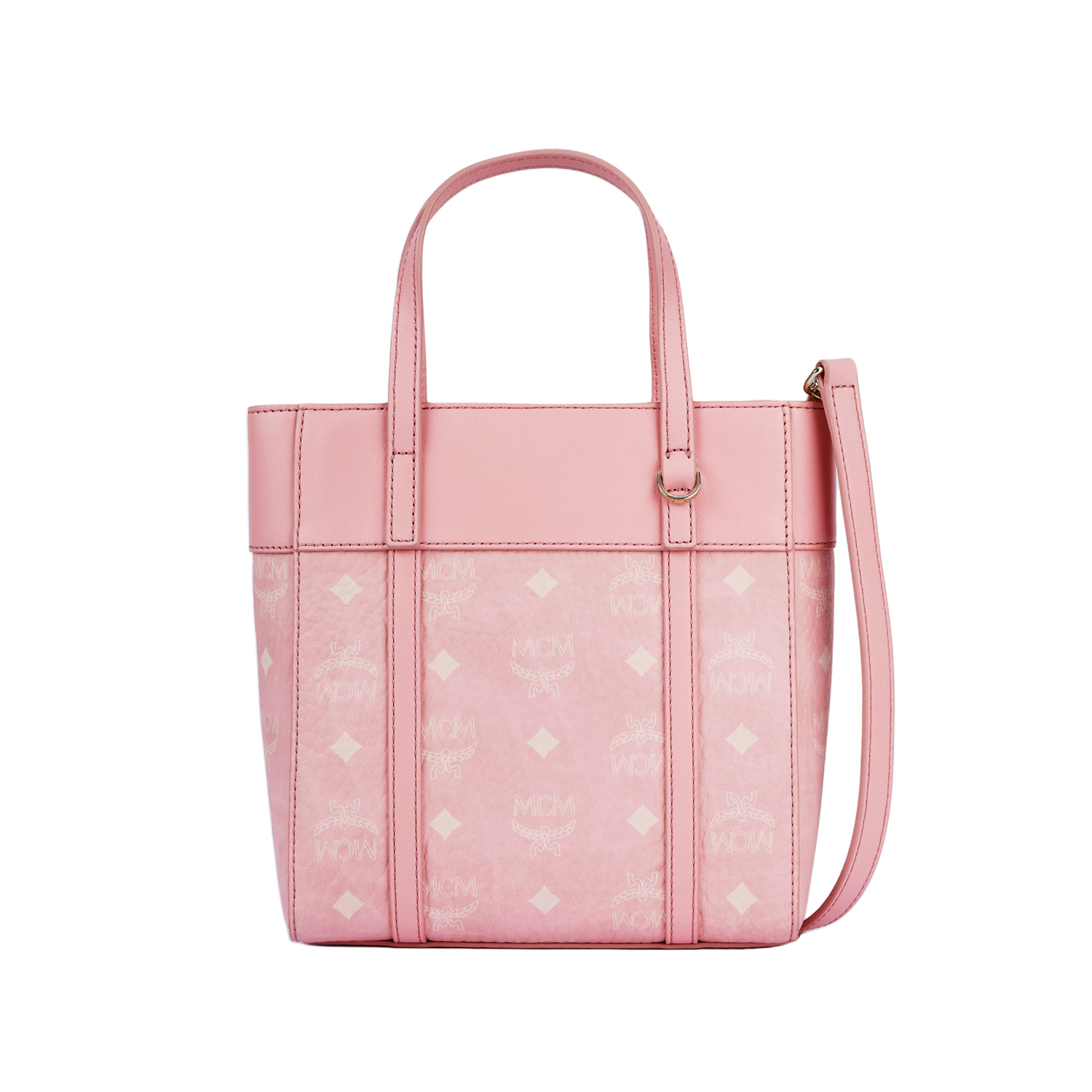 

MCM Сумка-корзинка с кожаной отделкой